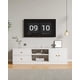 thumbnail image 1 of Rack Tv 120x34x40cm 2 Tiras 2 Puerta Melamina Moderna Blanco, 1 of 8