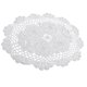 thumbnail image 2 of tapetes ovalados de algodón de crochet blanco ovalado tapetes de mesa, 2 of 5