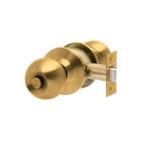 Stark Design - Cerradura De Pomo Cilíndrica, Baño - Dormitorio. (Bronce Pulido). Sku: Sdp30-Pb