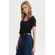 thumbnail image 2 of Polera Mujer Recogido Costado Negro, 2 of 4