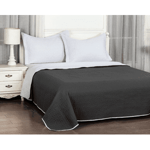 Clems - Cubrecama Quilt Reversible 2 Plazas 240X260Cm Gris