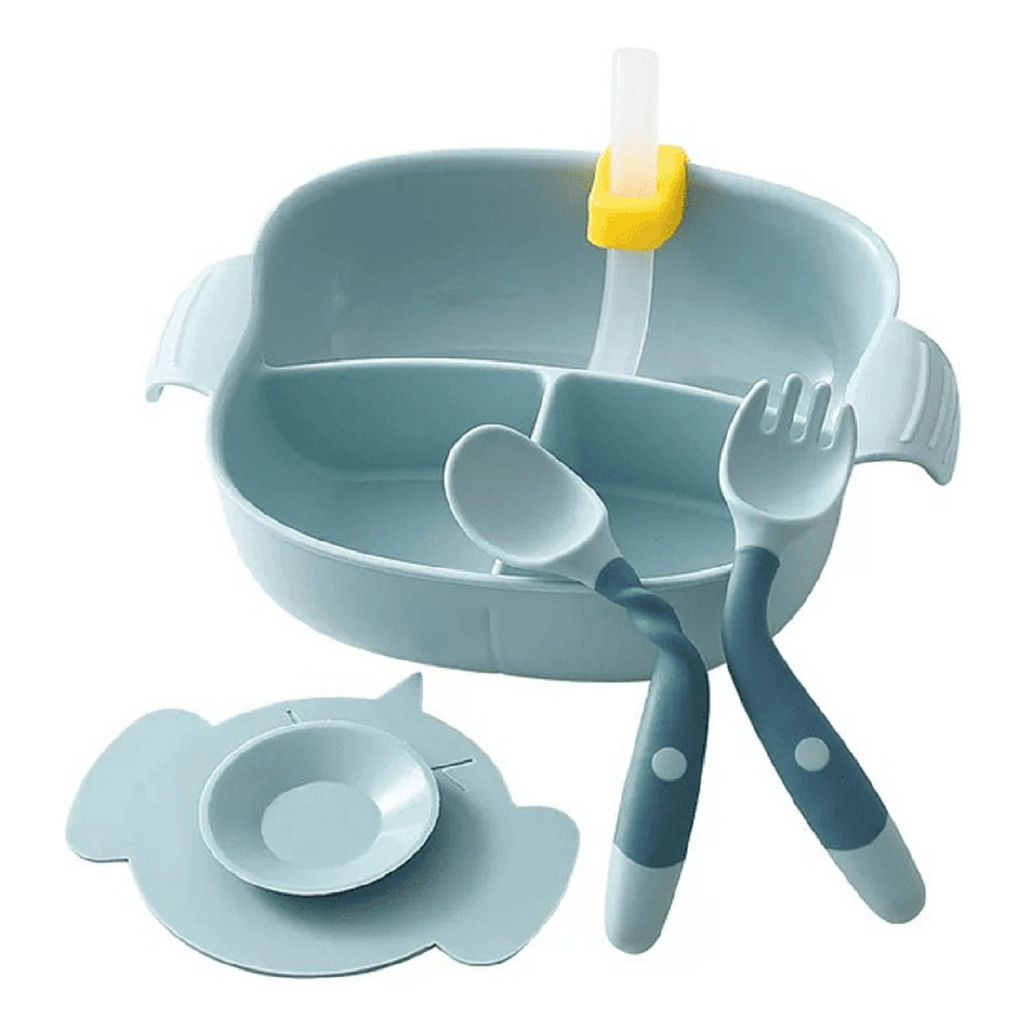 Genérico - Plato Bombilla Tazon Succion Entrenamiento Bebes Lau