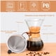thumbnail image 4 of Cafetera de Vidrio Café por Goteo de 800ml con Filtro Reutilizable de Acero Inoxidable, 4 of 8