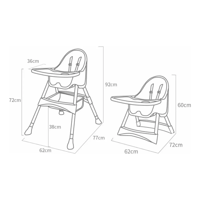 Genérico - Silla Comer Voyage Snack 2 En 1