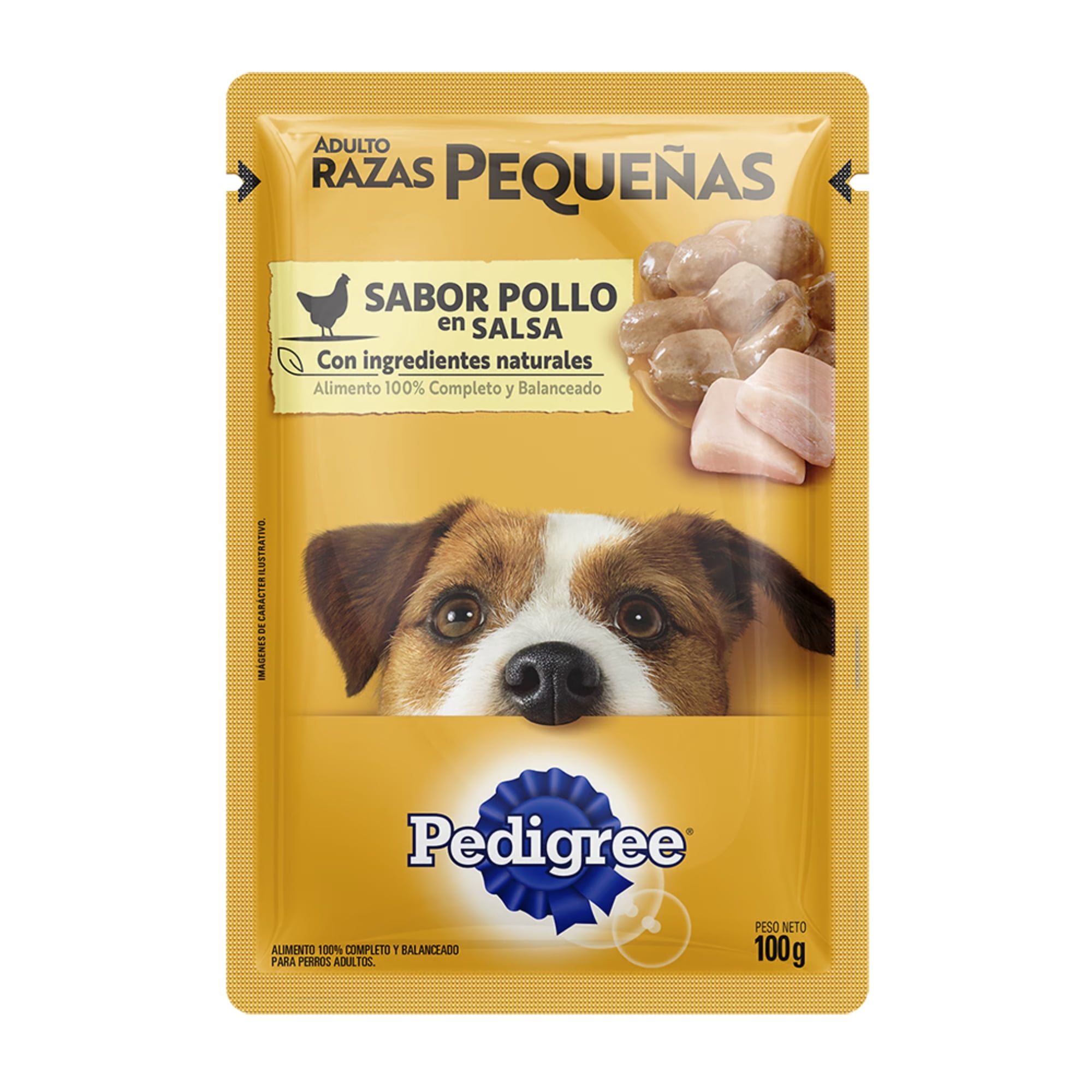 Pouch Pedigree Perro Raza Pequeña - Pollo 12un x 100gr
