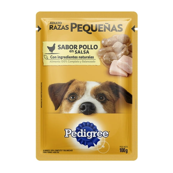 Pouch Pedigree Perro Raza Pequeña - Pollo 12un x 100gr