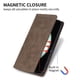 thumbnail image 3 of Funda tipo cartera con bloqueo RFID para Google Pixel 10A Con tapa abatible, portatarjetas, cierre magnético, TPU y soporte Marrón, 3 of 6