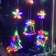 thumbnail image 1 of Luces navideñas para ventana, 3 piezas de decoración navideña iluminada, luces de cortina navideñas a pilas con ventosa, luces para árbol de Navidad, ciervo y campana (multicolor), 1 of 7