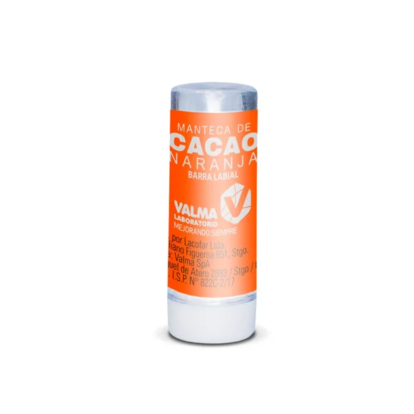 Barra Manteca De Cacao Sabor Naranja