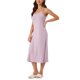thumbnail image 4 of INSPIRE CHIC Camisón de Mujer de Rayón Suave sin Mangas con Tirantes Finos y Cuello Redondo para Primavera Verano Talla 3XL Rosa Claro, 4 of 5