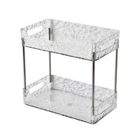 Magideal - Estante De Almacenamiento Para El Baño, Bandeja De Tocador, Soporte De Escritorio, Decoración, Bandeja De Cosméticos, Bandeja De Joyería Para Baño , Blanco Claro 2 Blanco Claro 2 Capas.