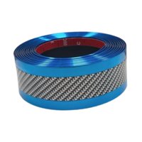 Ioensy - Moldura Protectora Para Borde De Puerta De Coche, Universal, Autoadhesiva, Color Azul