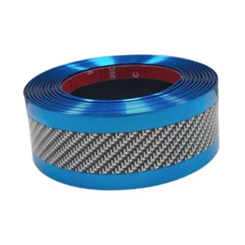 Ioensy - Moldura Protectora Para Borde De Puerta De Coche, Universal, Autoadhesiva, Color Azul