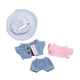thumbnail image 2 of Traje Vaquero Para Muñeca, Ropa De DIY Para Muñecas Para Muñeco Colgante De 17cm, Vestido, Muñeca De Moda Con Sombrero A Rayas, 2 of 3