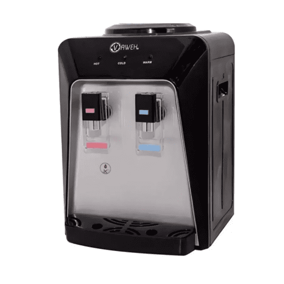 DISPENSADOR DE AGUA FRIA CALIENTE NEGRO GRIS