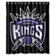 thumbnail image 1 of Cortina de ducha con el logotipo de los Sacramento Kings, juego de cortina de baño con ganchos, tamaño 60 x 72 pulgadas, 1 of 3