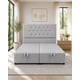 thumbnail image 2 of Cama Baul King Capitone Onyx Con Sistema Hidráulico Gris Claro, 2 of 6