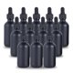 thumbnail image 1 of Frasco cuentagotas YONKAN Boston de vidrio negro de 30 ml, paquete de 12 unidades, 1 onza, 1 of 8