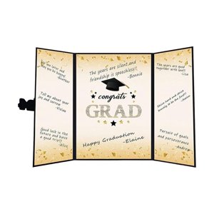 Magideal - Libro De Visitas De Graduación Regalos De Graduación Fácil De Escribir En Recuerdo Suave Decoración De Libro De Firmas De Graduado Para La Universidad Negro