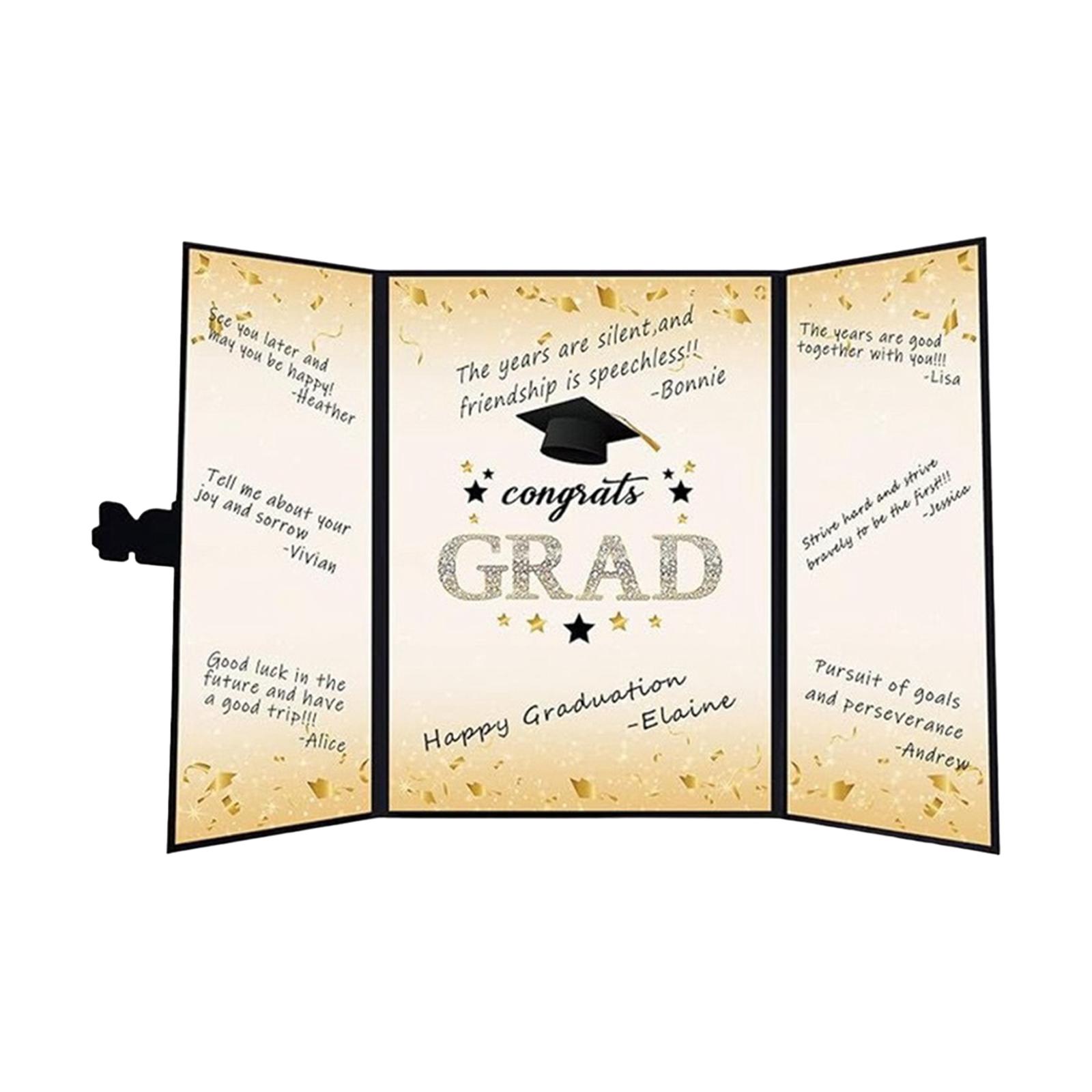 Magideal - Libro De Visitas De Graduación Regalos De Graduación Fácil De Escribir En Recuerdo Suave Decoración De Libro De Firmas De Graduado Para La Universidad Negro