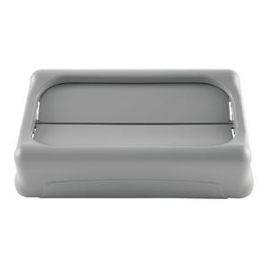 Rubbermaid - Tapa Oscilante Para Basurero Slim Jim Gris