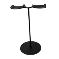 Magideal - Soporte De Casco Para Soporte De Auriculares De Doble Cabeza, Accesorios De Oficina De Juegos De Metal Organización De La Oficina De Regalos De Titula Negro