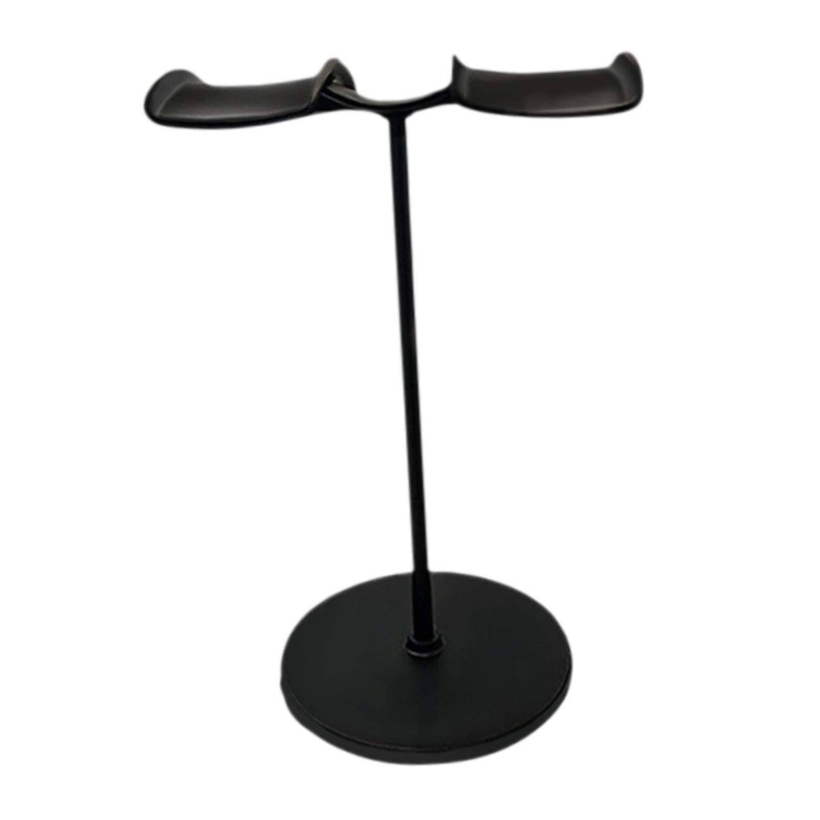 Magideal - Soporte De Casco Para Soporte De Auriculares De Doble Cabeza, Accesorios De Oficina De Juegos De Metal Organización De La Oficina De Regalos De Titula Negro