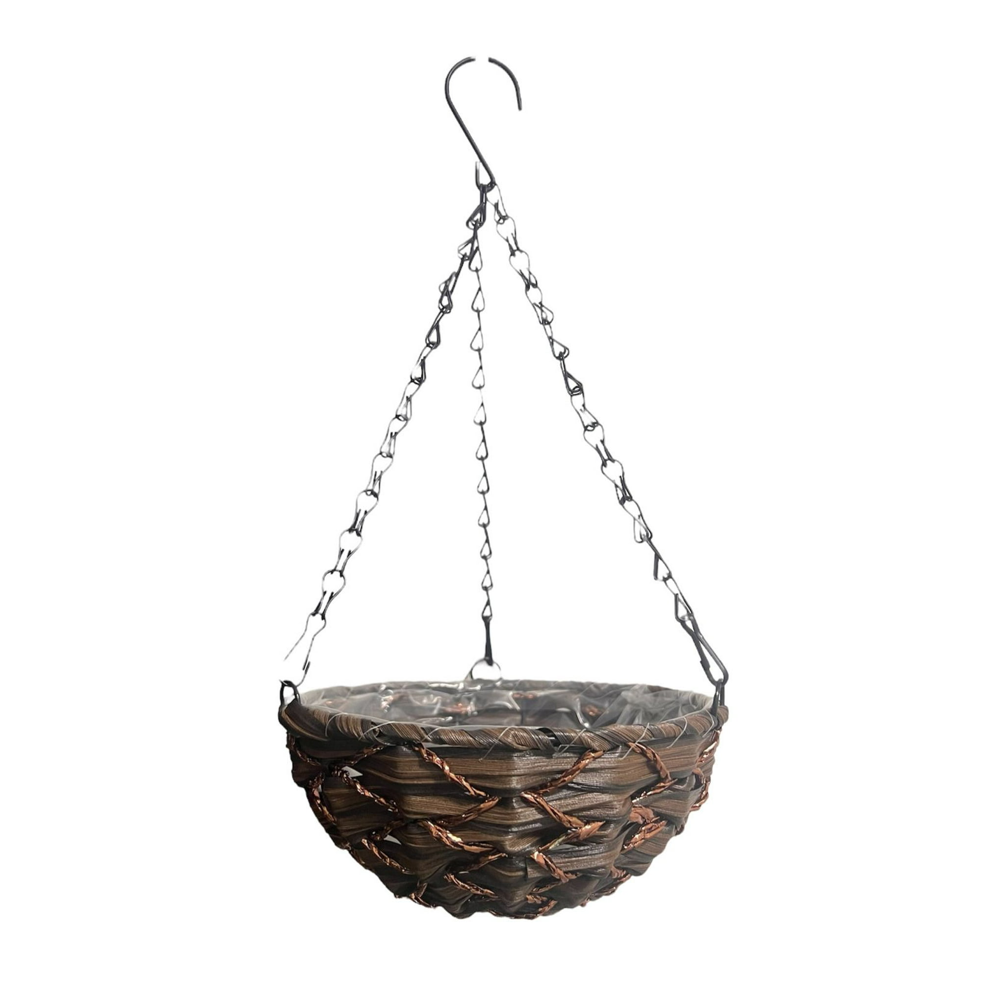 Oem - Maceta Colgante Macetero Colgante De Mimbre Tejido Fibra G