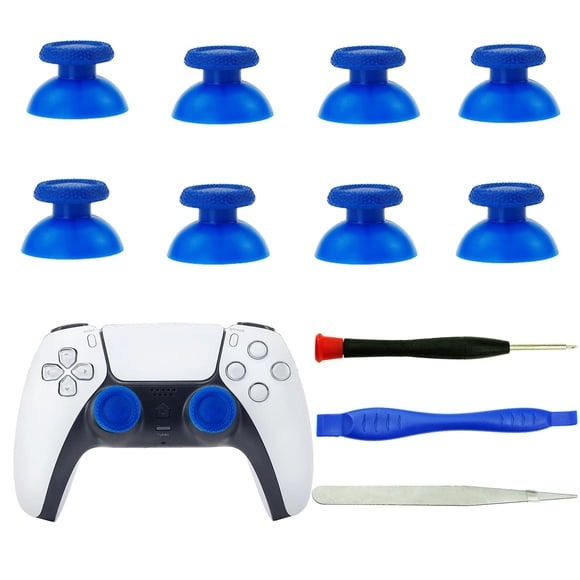 Juego de 8 Tapas para Joystick CTHTBZ para Controlador PS5 Azul