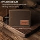 thumbnail image 2 of Billetera Wrangler para hombre, piel auténtica, con bloqueo RFID, doble pliegue, 2 of 6