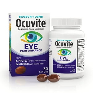 Suplemento Ocuvite Bausch + Lomb Eye Performance 30 Cápsulas Blandas