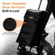 thumbnail image 3 of Carro de Compras TROOZY 2 en 1 con Bolsa Impermeable 57L 150kg Negro, 3 of 9