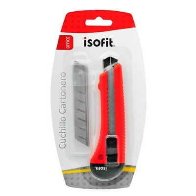 Cuchillo Cartonero Grande N°80 Con Freno 1 Un Isofit