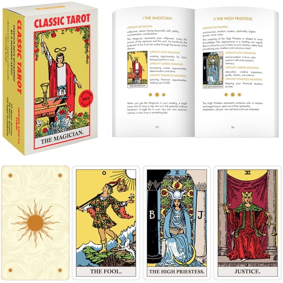 Cartas de tarot Wyspell Classic para principiantes con guía