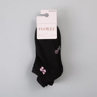 Calcetin 3X Pack Corto Bordado Flores Mujer 50766-2