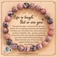 thumbnail image 1 of Love Heart Pendant Beaded Bracelet for Energy Healing and Relaxation - Perfect Gift with Card, 1 of 5
