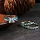 thumbnail image 5 of 3 pcs/set Elegant Square Zircon Ring Set with Green Stone - Perfect for Engagement and Wedding Jewelry, 5 of 5
