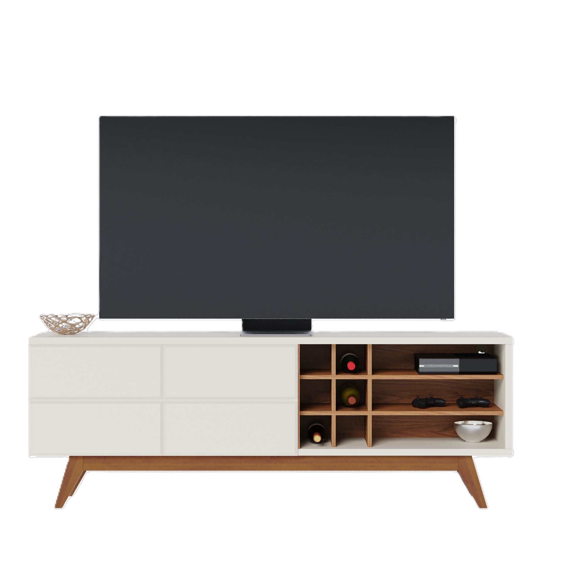 Di Poretti Design - Rack Noronha Tv 75"" 2 Puertas Blanco