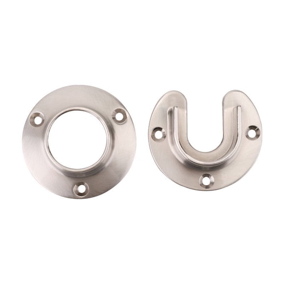 Rod Socket Knape & Vogt Pro HD de acero niquelado cepillado, 6,5 cm