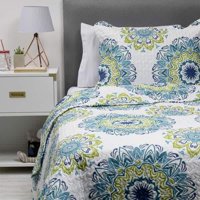 Zahr - Cubrecama Estampado Ultra 1.5 Plazas Blanco