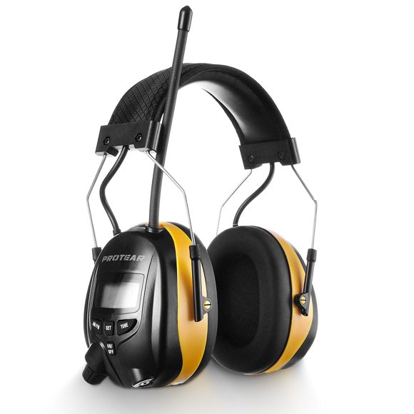 Auriculares de radio PROTEAR AM/FM 25dB NRR con protección auditiva