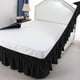 thumbnail image 4 of suxuMhao Faldas de Cama - Volante Antipolvo con Caída de 15in, Se Ajusta a Cama King 78 X 80in, Faldas de Cama King, Falda de Cama de Poliéster Suave, Falda de Cama de Fácil Instalación para, 4 of 4