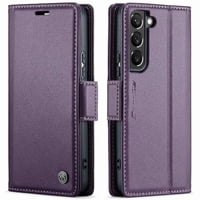 Caseme Tipo Cartera Samsung Galaxy S22 Plus Con Cierre Magnético, Rfid, Tarjetero, Soporte, Carga Inalámbrica