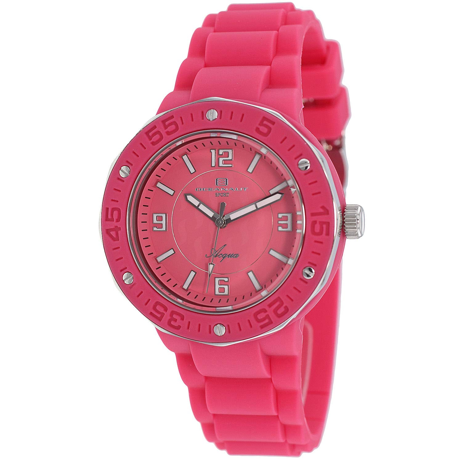 Reloj Oceanaut Acqua Oc0212 Para Mujer De Acero Inoxidable/rosa