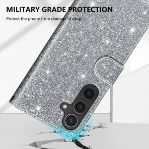 Funda Para Foxdock Elegante Funda Samsung Galaxy A36 Glitter Con Cremallera-Ideal Para El Uso Diario