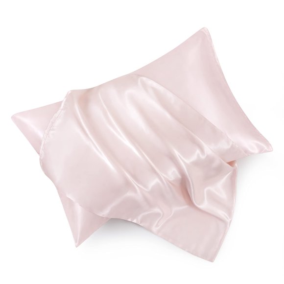 Funda de almohada HommxJF 51x66 cm Rosa (2 unidades) Satén