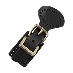 Bothyi - Cierre De Hebilla Para Bolso, Cierre De Hebilla De Cuero Para Costura, Para Bolsa De Ropa Diy, Color Negro