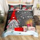thumbnail image 1 of 2/3pcs Duvet Cover Set Bedding Sets Scandinavian Christmas Santa Duvet Cover Snowing Santa Claus Bedding Sets for Boys Girls, 1 of 5