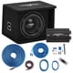thumbnail image 1 of Paquete de graves de subwoofer Skar Audio Single 10 SDR 1200W, 1 of 6