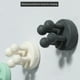 thumbnail image 3 of Soporte para cepillos de dientes iBetterLife para pared de ducha, silicona, negro, 3 of 3